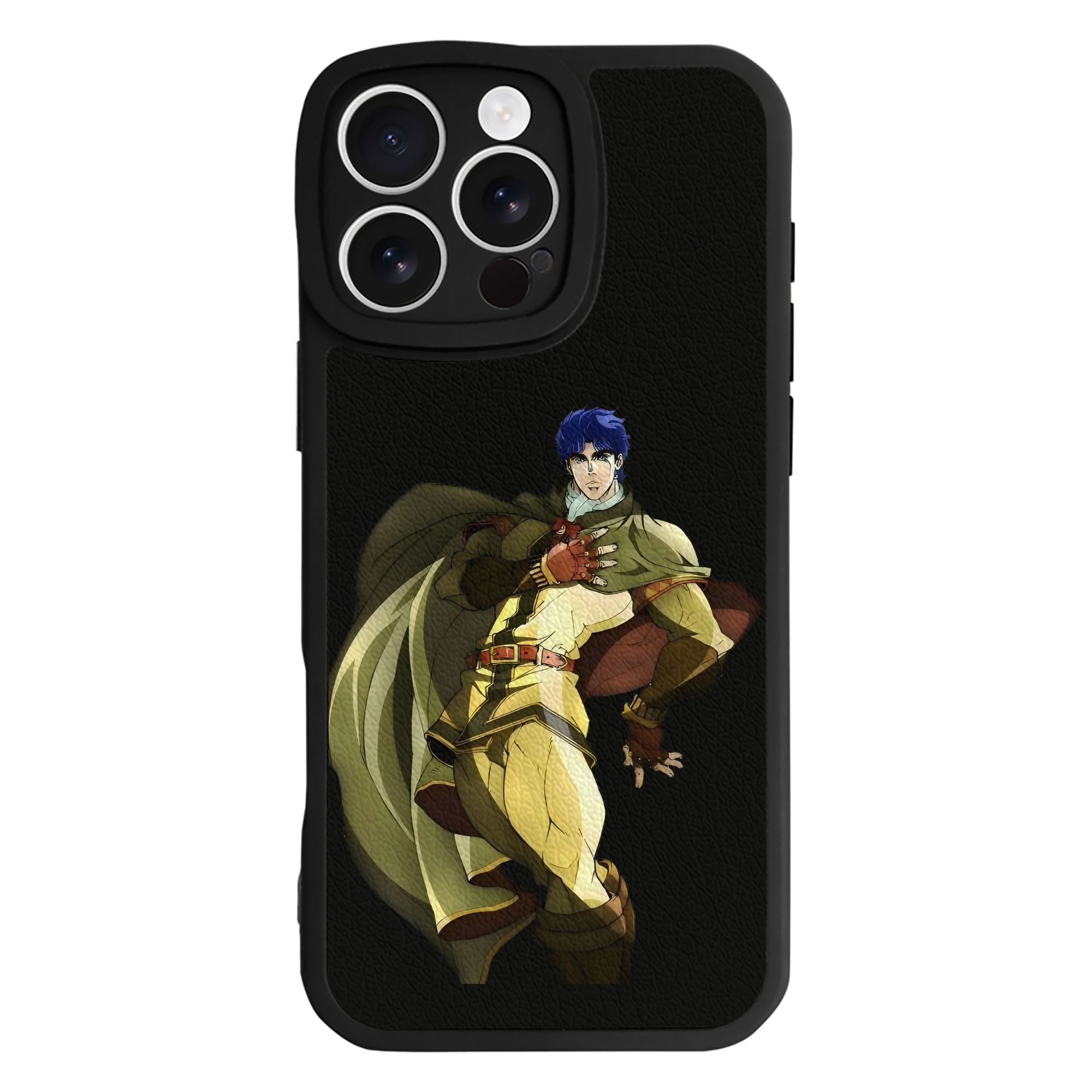（画像用） ジョジョの奇妙な冒険 /ジョナサン?ジョースター JoJo's Bizarre Adventure Jonathan Joestar 【iPhone 16シリーズ対応】シリコンスマホケース（レザー調） 材質：シリコン
